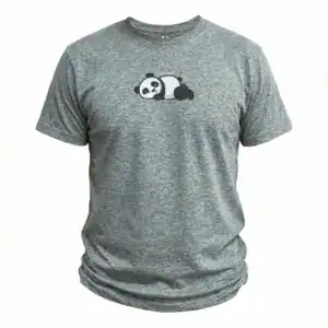 T-Paita Panda, Aikuiset, Harmaa