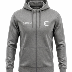 Vetoketjullinen Huppari Koordinaatit, Aikuiset, Harmaa